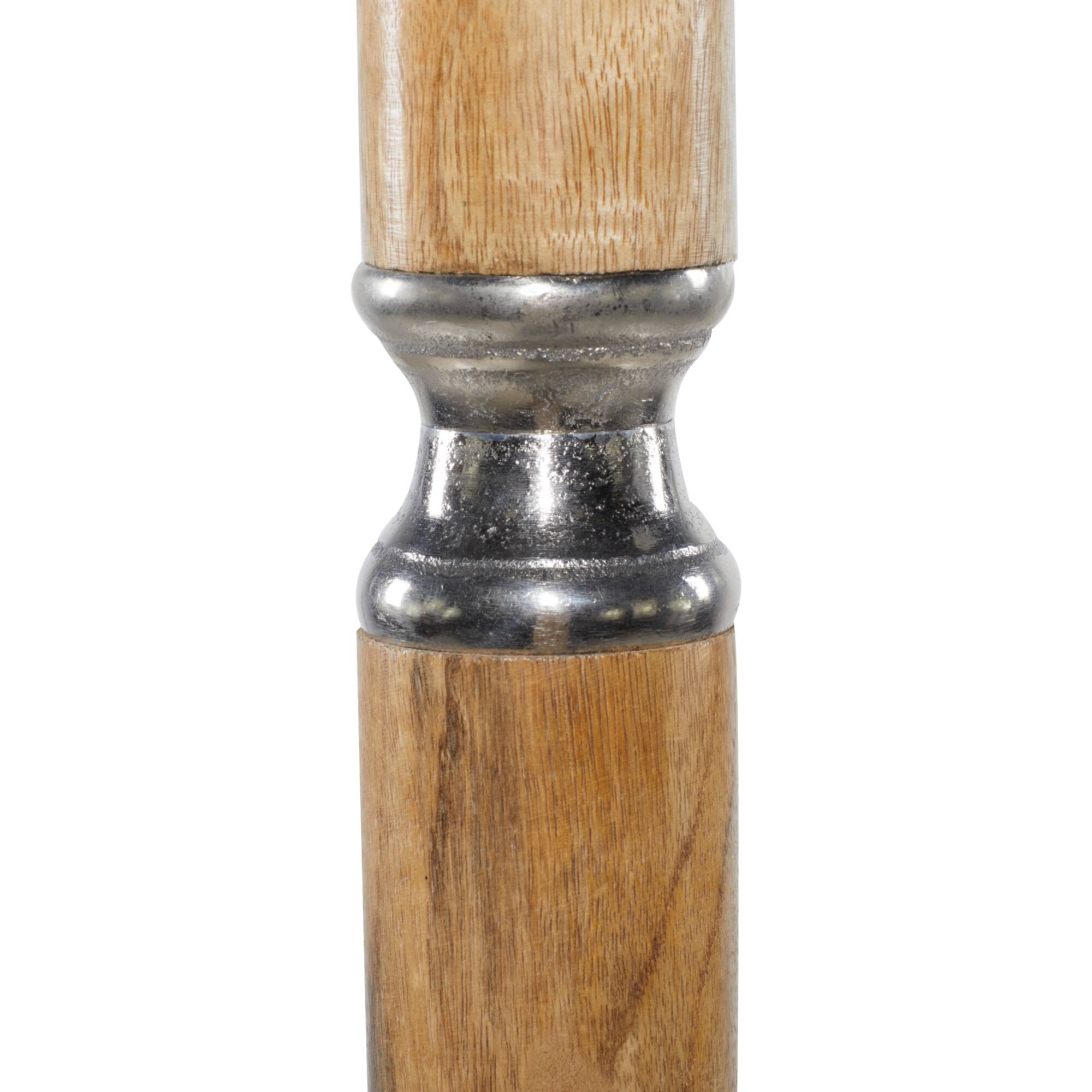 Silver Mango Wood Traditional Coat Rack, 72" x 19" x 19"